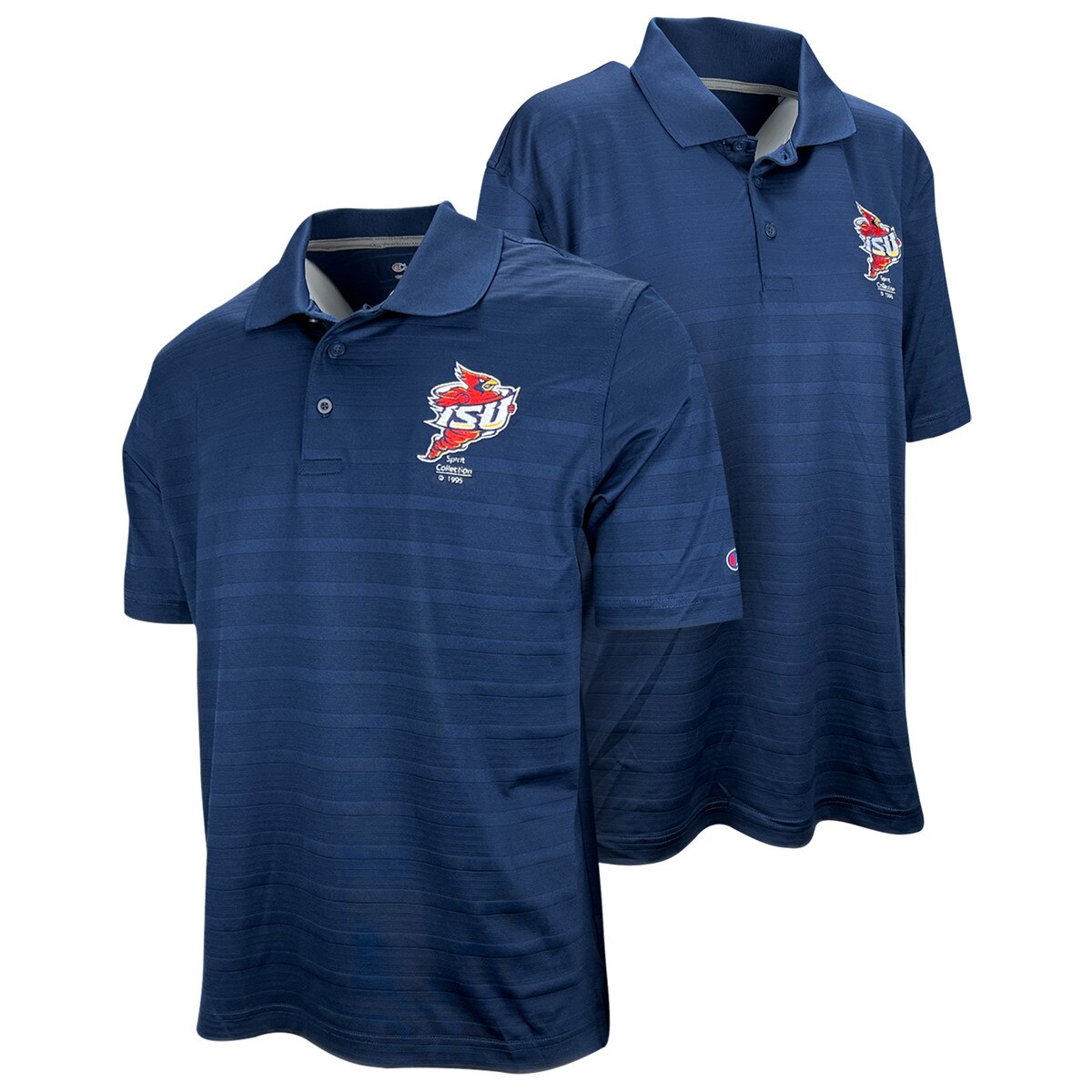 Champion® Punching Cy Navy Tonal Striped Polo